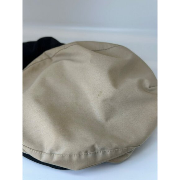 VTG Dickies Set of 2 Cabbie Hat Black Beige Newsboy Flat Cap Men's - Picture 4 of 9
